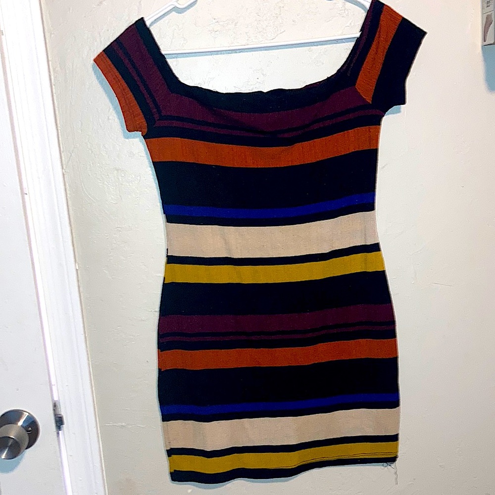 Multicolored mini dress